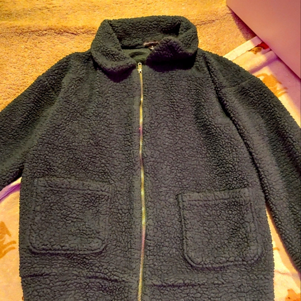 Green fleece jacket!